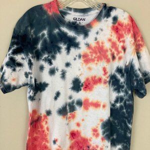 Custom Upcycled Gildan Tie Dye Tee, Large